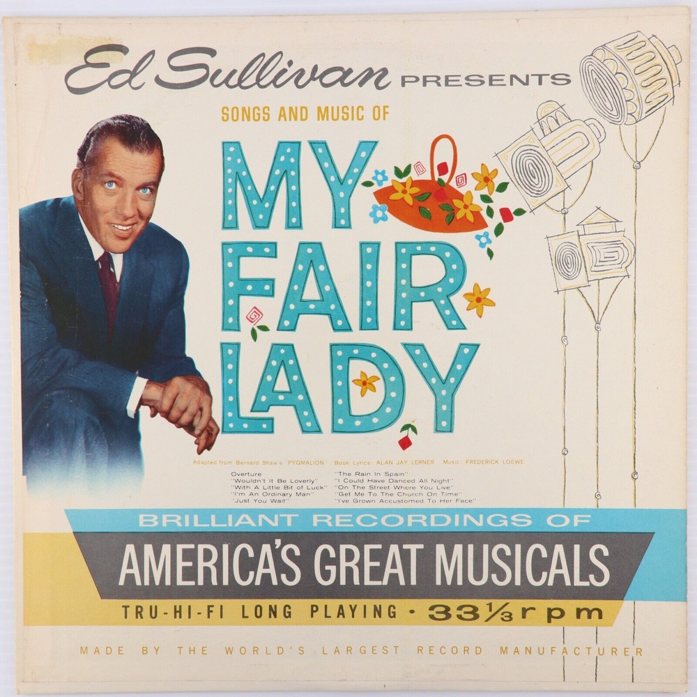 Ed Sullivan Presents Songs & Music Of My Fair Lady 1960 Club LP Vinyl Record ES1